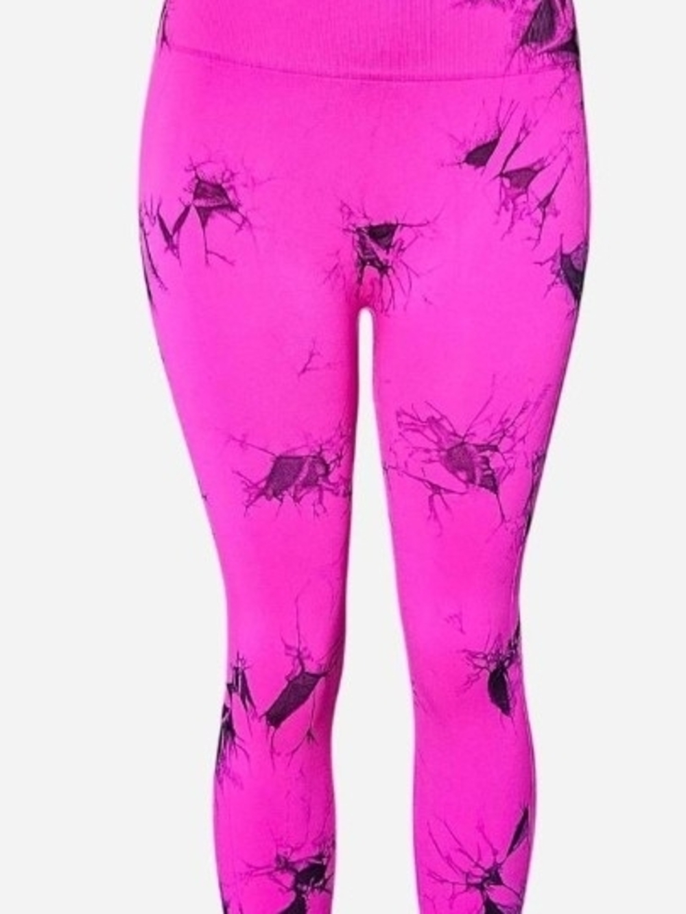 Womans Pink Graphic Leggings